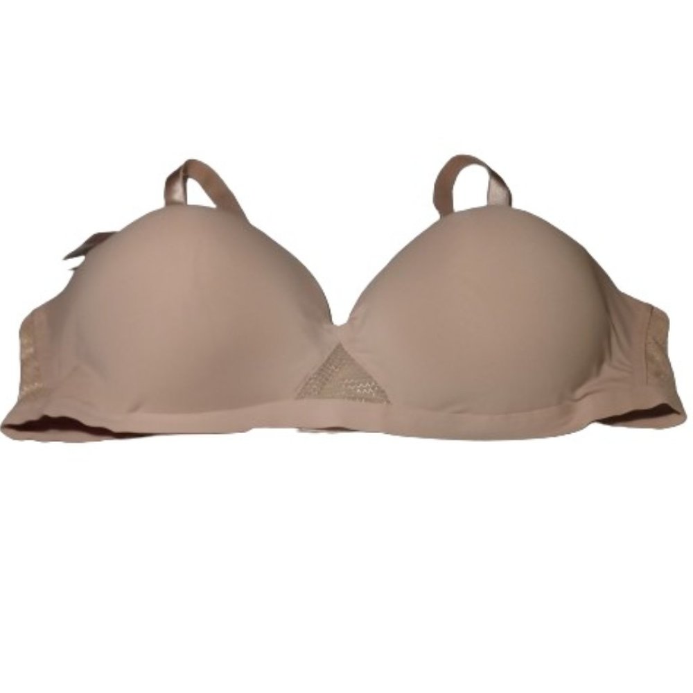 Hanes Women's Oh So Light Contour ComfortFlex Fit Wirefree Bra in Nude (G521) XL